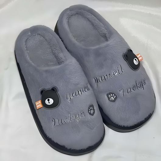 Pantuflas de invierno cálidas antideslizantes1