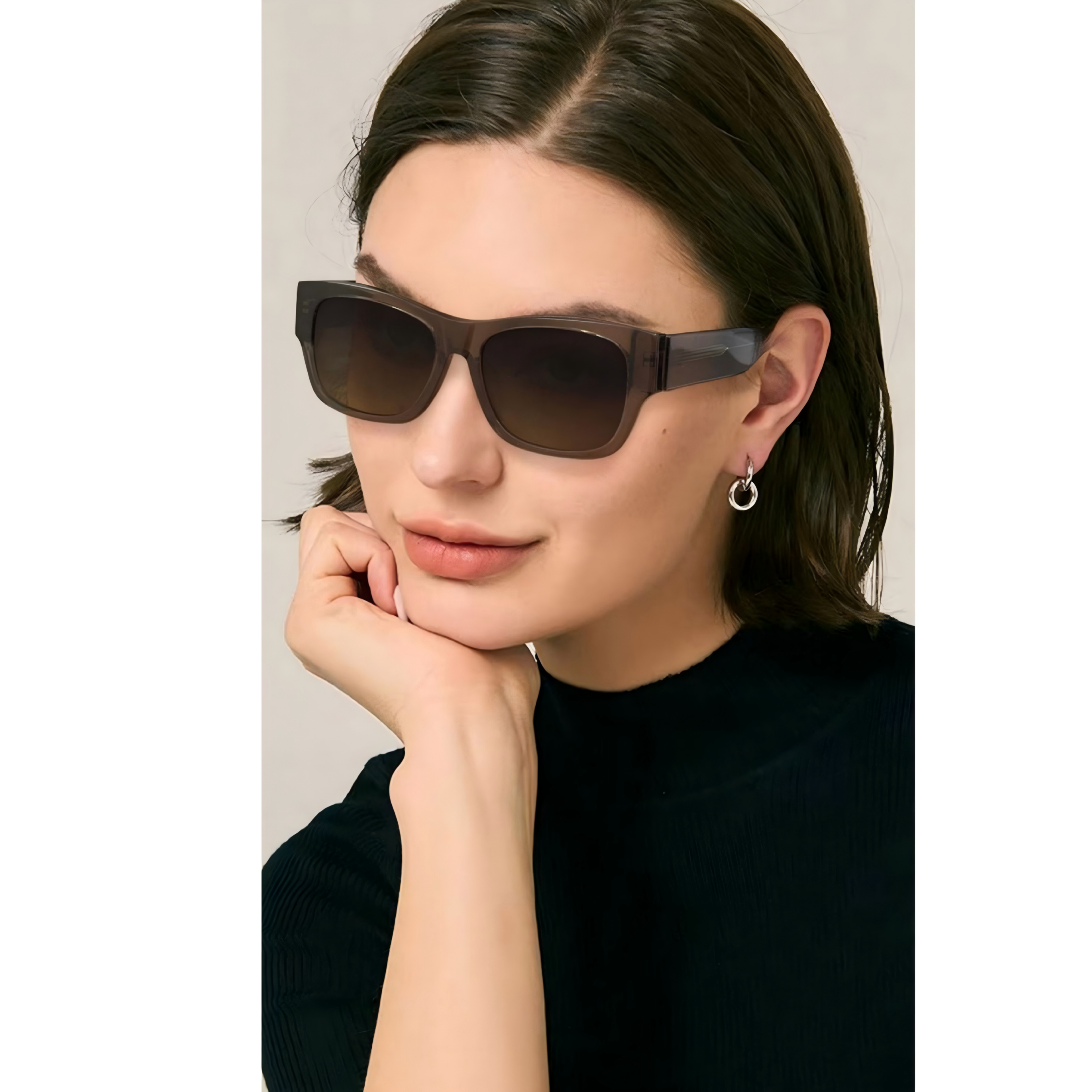 Gafas de sol grandes para mujer – Estilo vintage, livianas y cómodas 2043AC