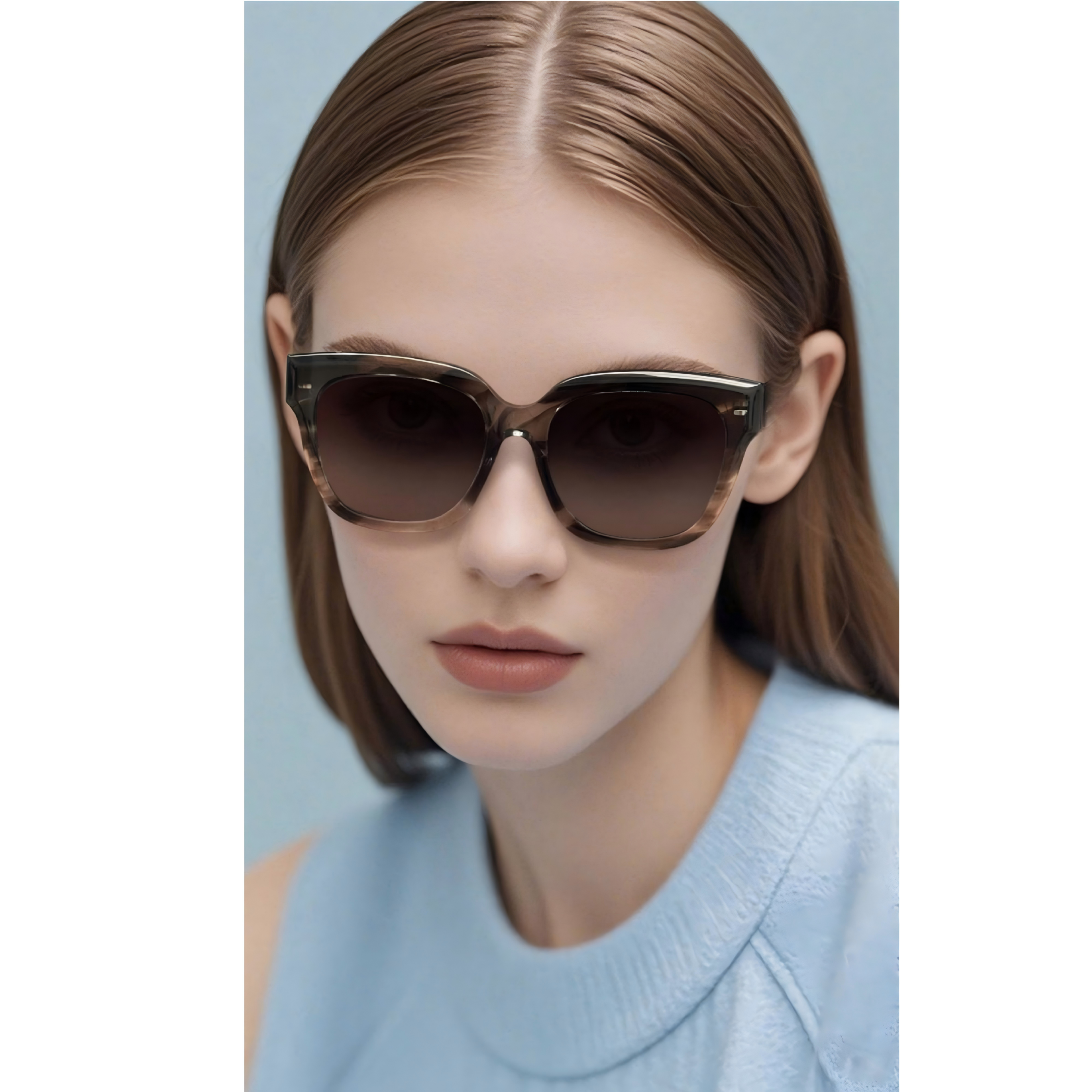 Retro Round Women’s Sunglasses – Vintage Style with Anti-UV Lenses  2035AC