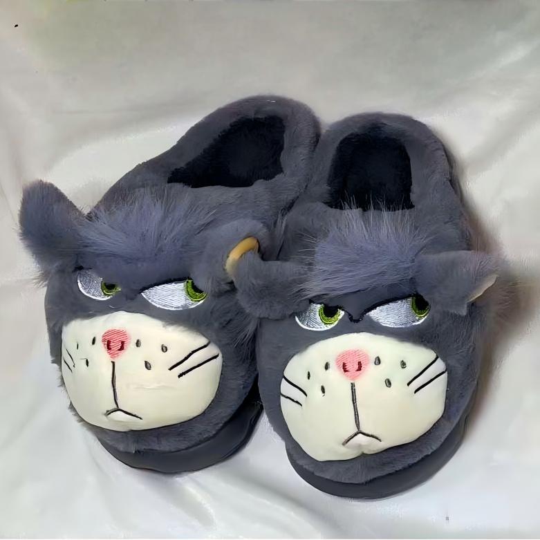 Pantuflas de invierno cálidas antideslizantes4