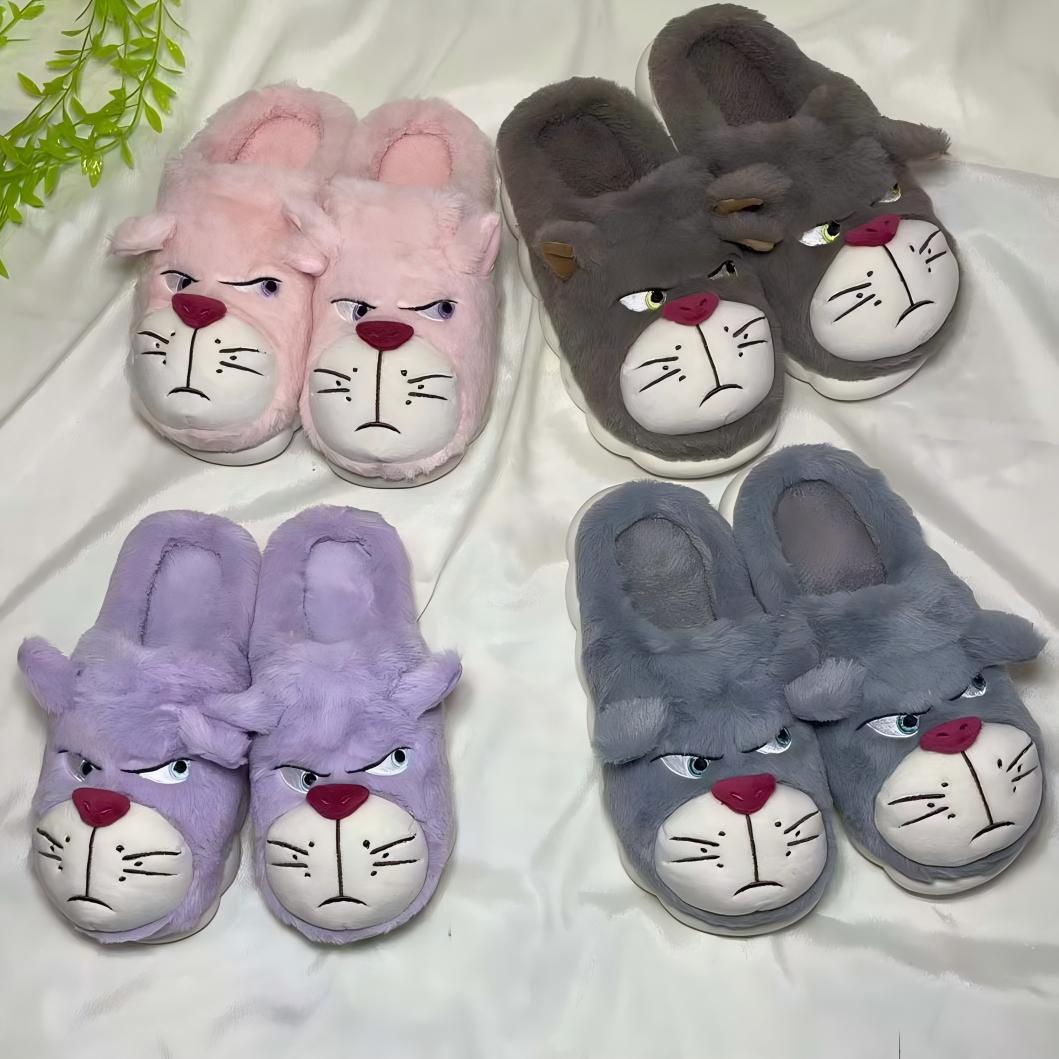 Pantuflas de invierno cálidas antideslizantes4