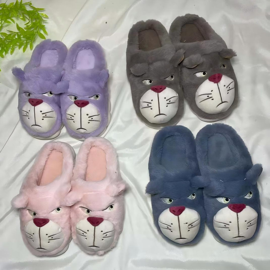 Pantuflas de invierno cálidas antideslizantes4
