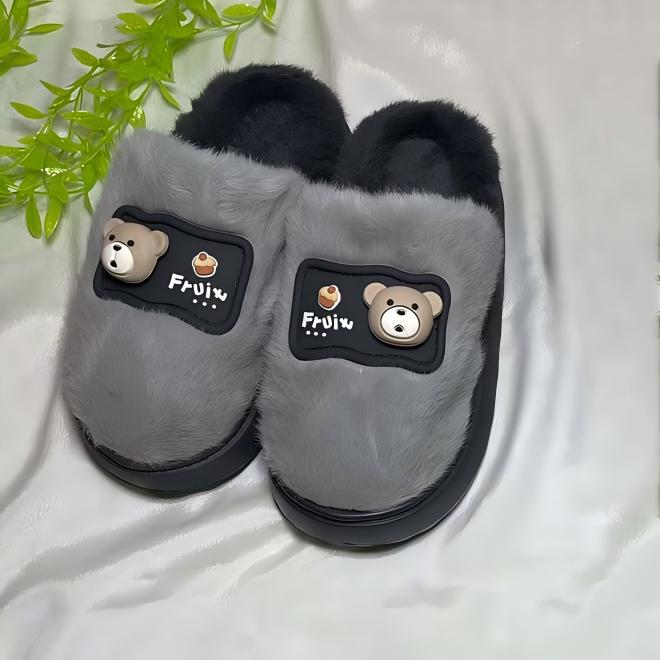 Pantuflas de invierno cálidas antideslizantes3
