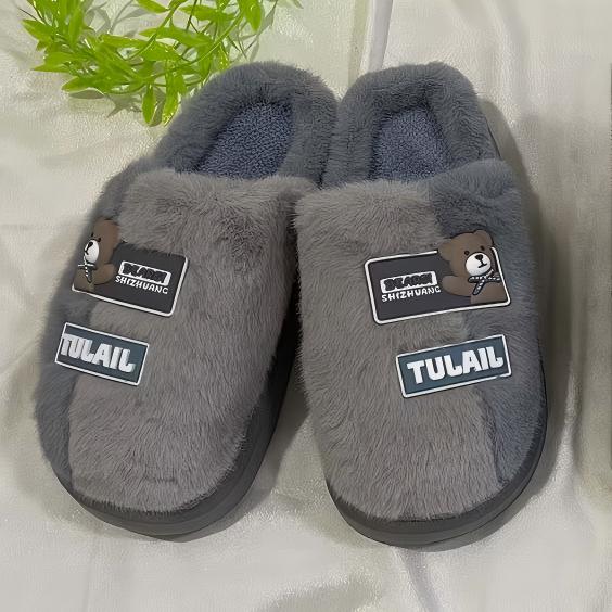 Pantuflas de invierno cálidas antideslizantes3