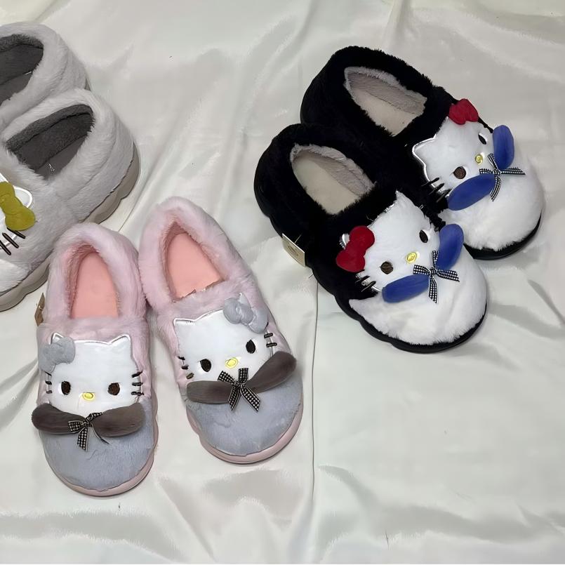 Pantuflas de invierno cálidas antideslizantes8