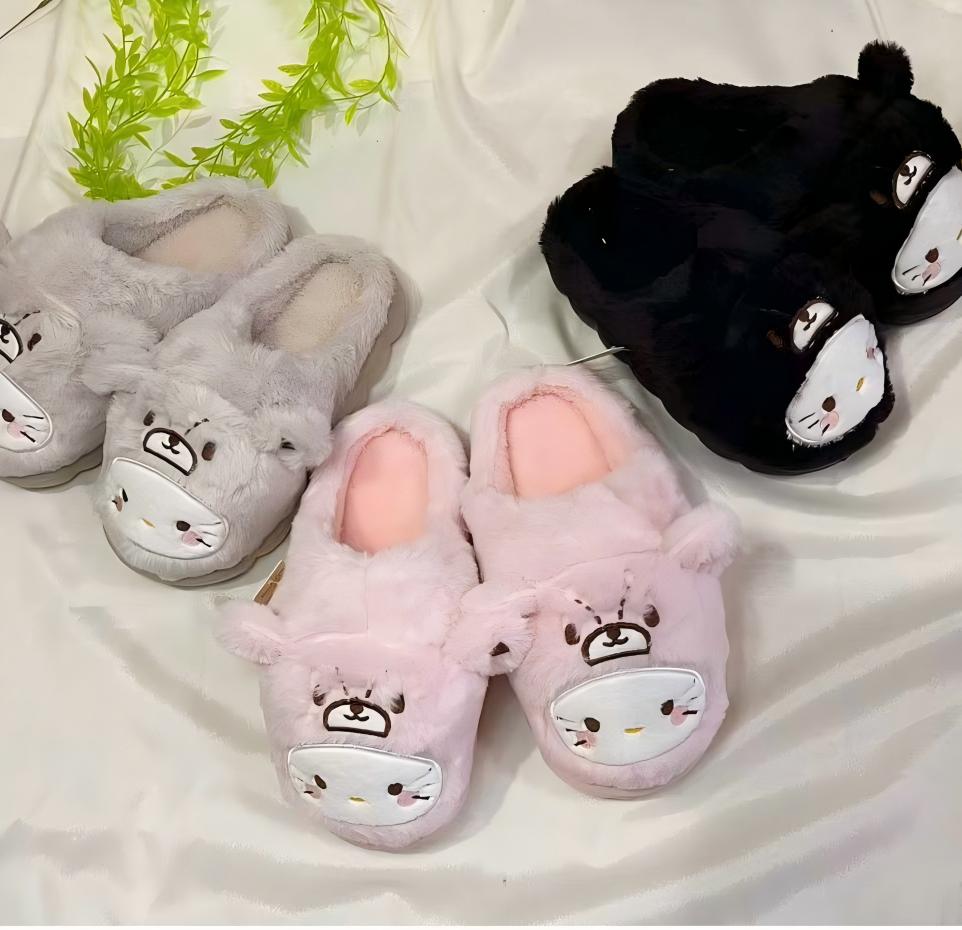 Pantuflas de invierno cálidas antideslizantes