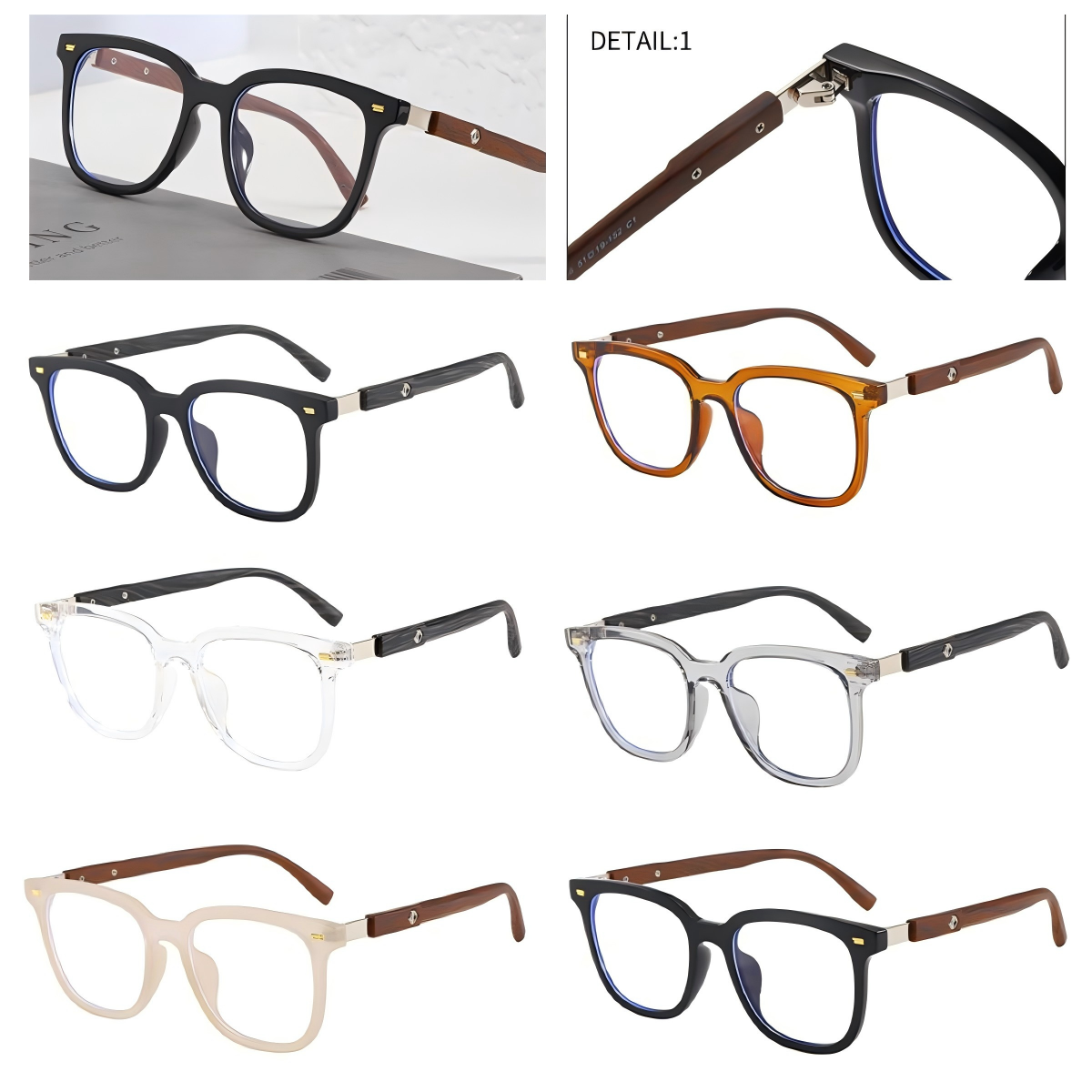Gafas TR90 efecto madera – monturas ultraligeras estilo natural--271556