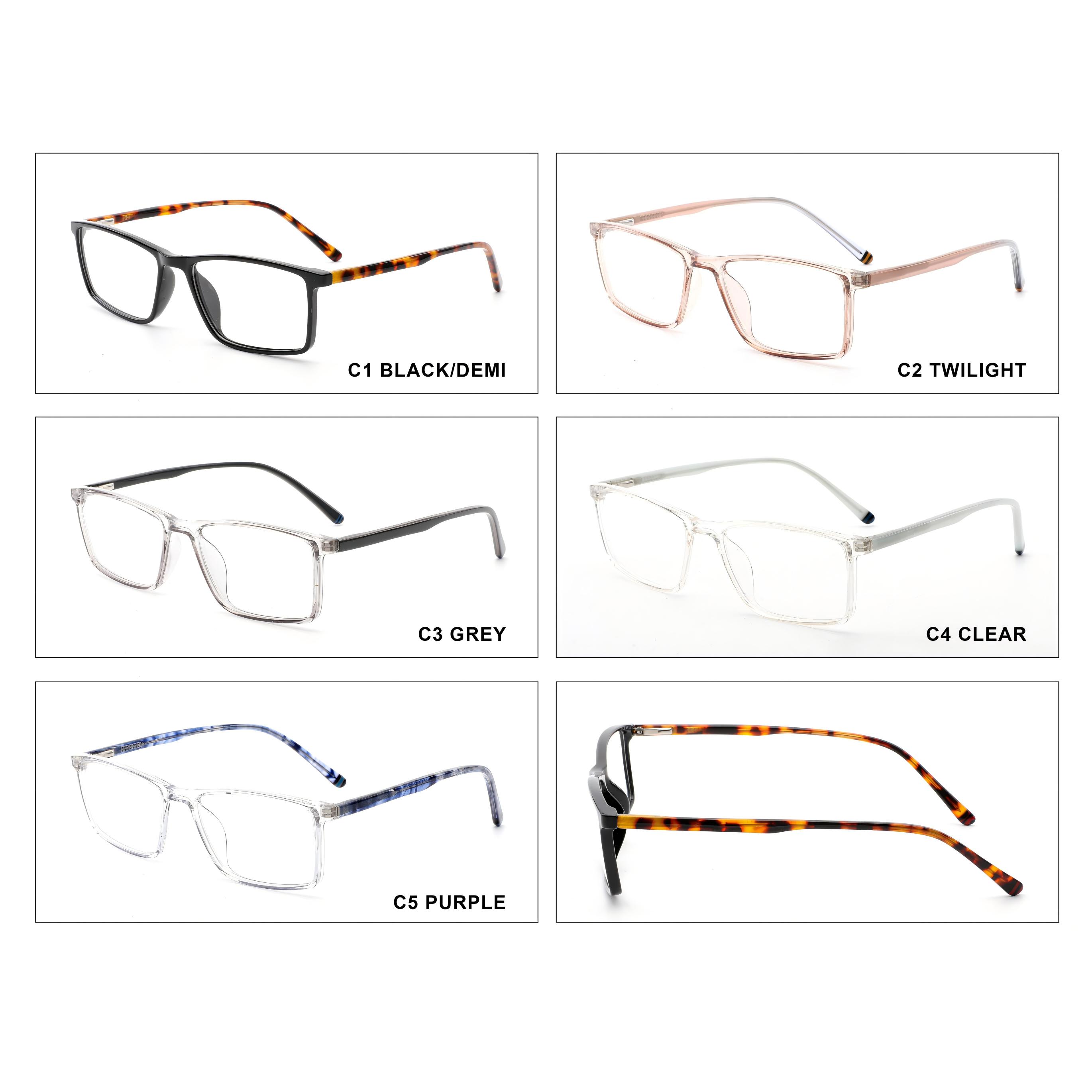 【Montura de gafas TR ultraligera】Nuevo diseño, resistente y disponible en varios colores #54276