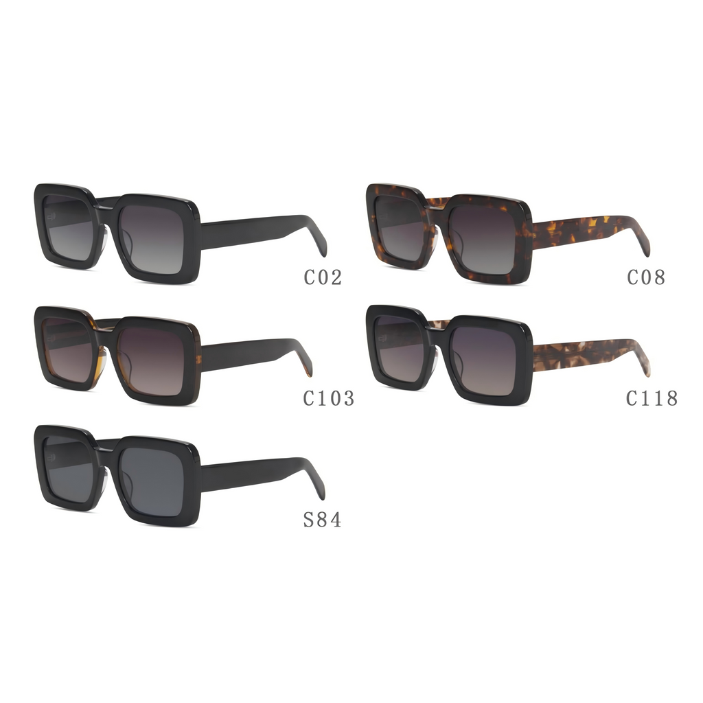 Stylish Oversized Sunglasses for Women – Lightweight, UV Protection 2041AC