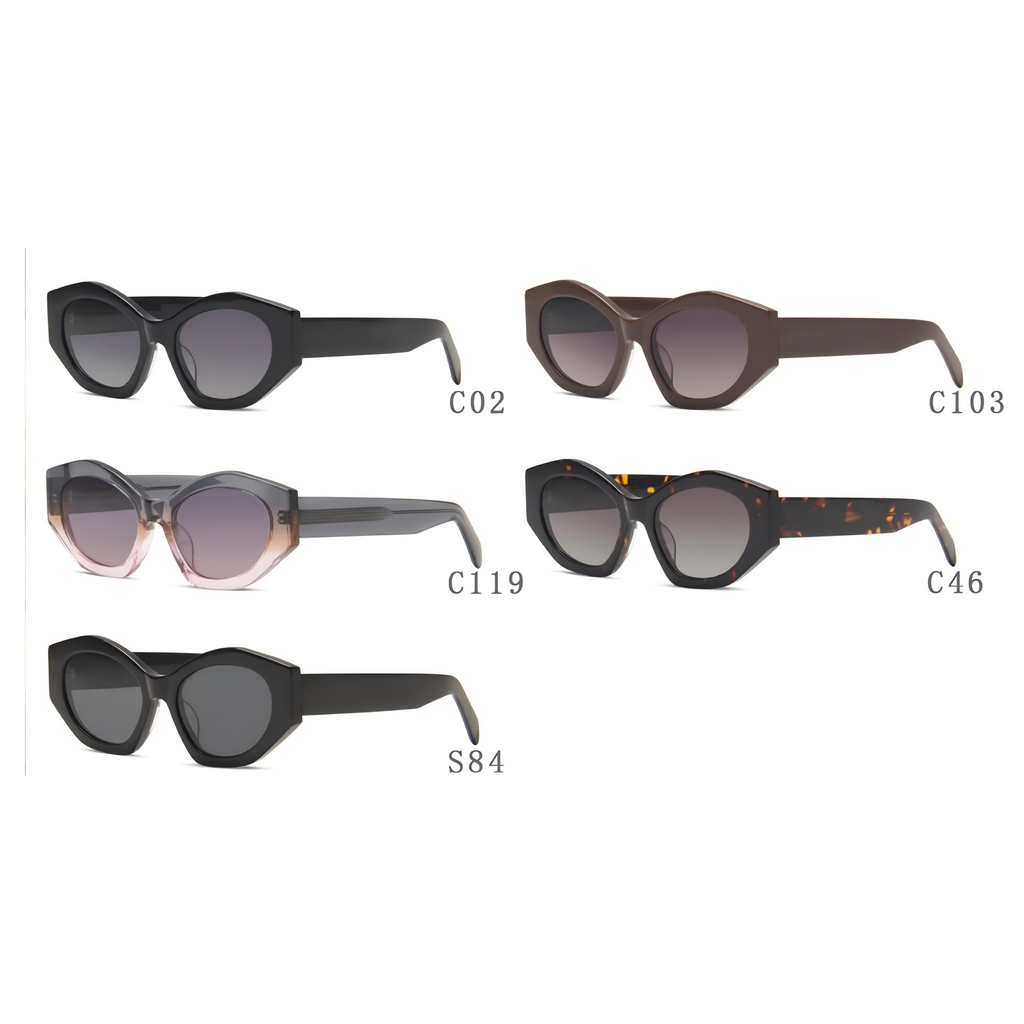 Luxury Ladies Sunglasses – Chic Oversized Frame, Elegant Look 2034AC