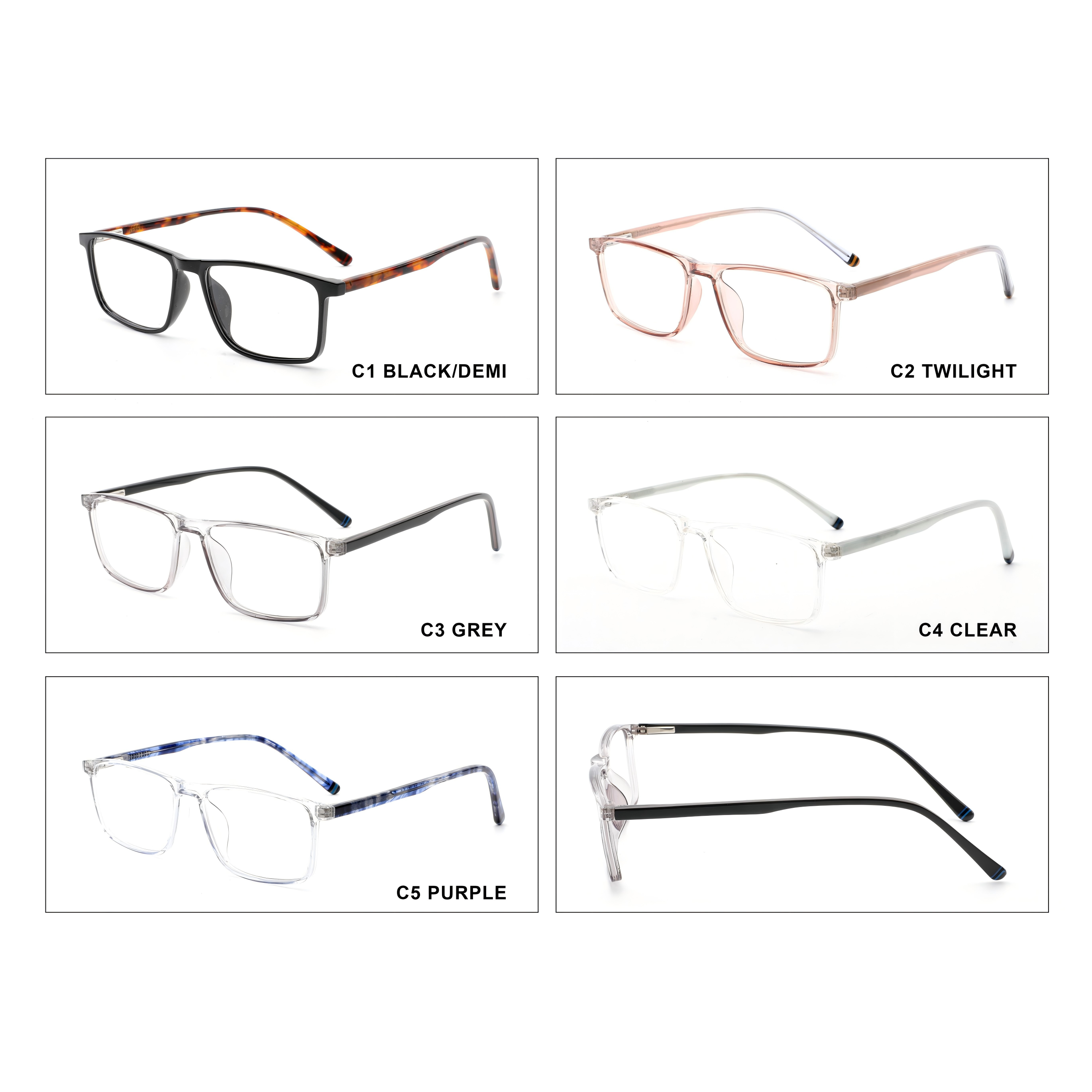 【Montura de gafas TR ultraligera】Nuevo diseño, resistente y disponible en varios colores #54277