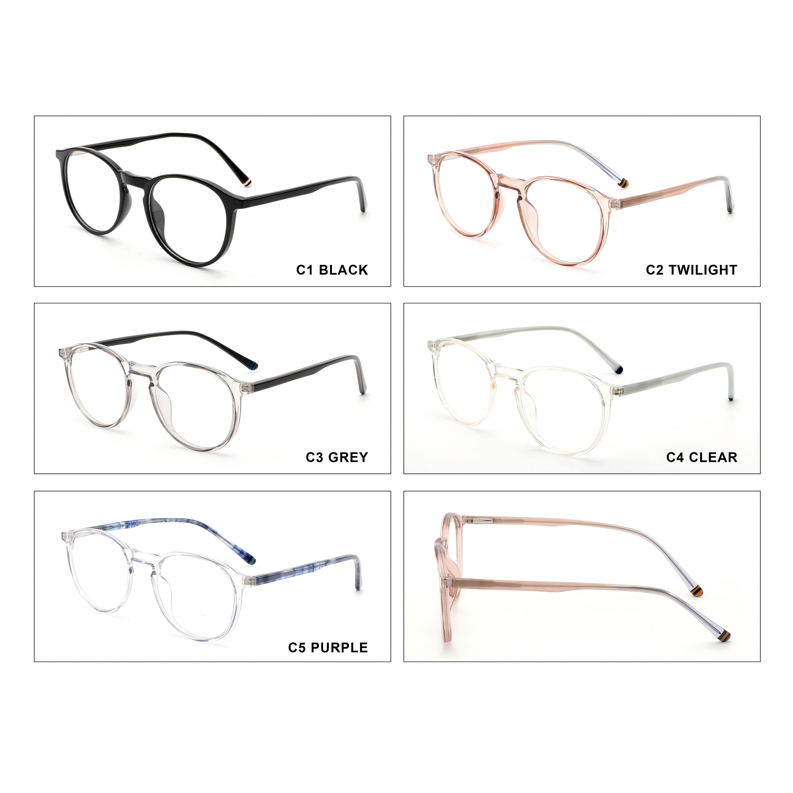 【Montura de gafas TR ultraligera】Nuevo diseño, resistente y disponible en varios colores #54279