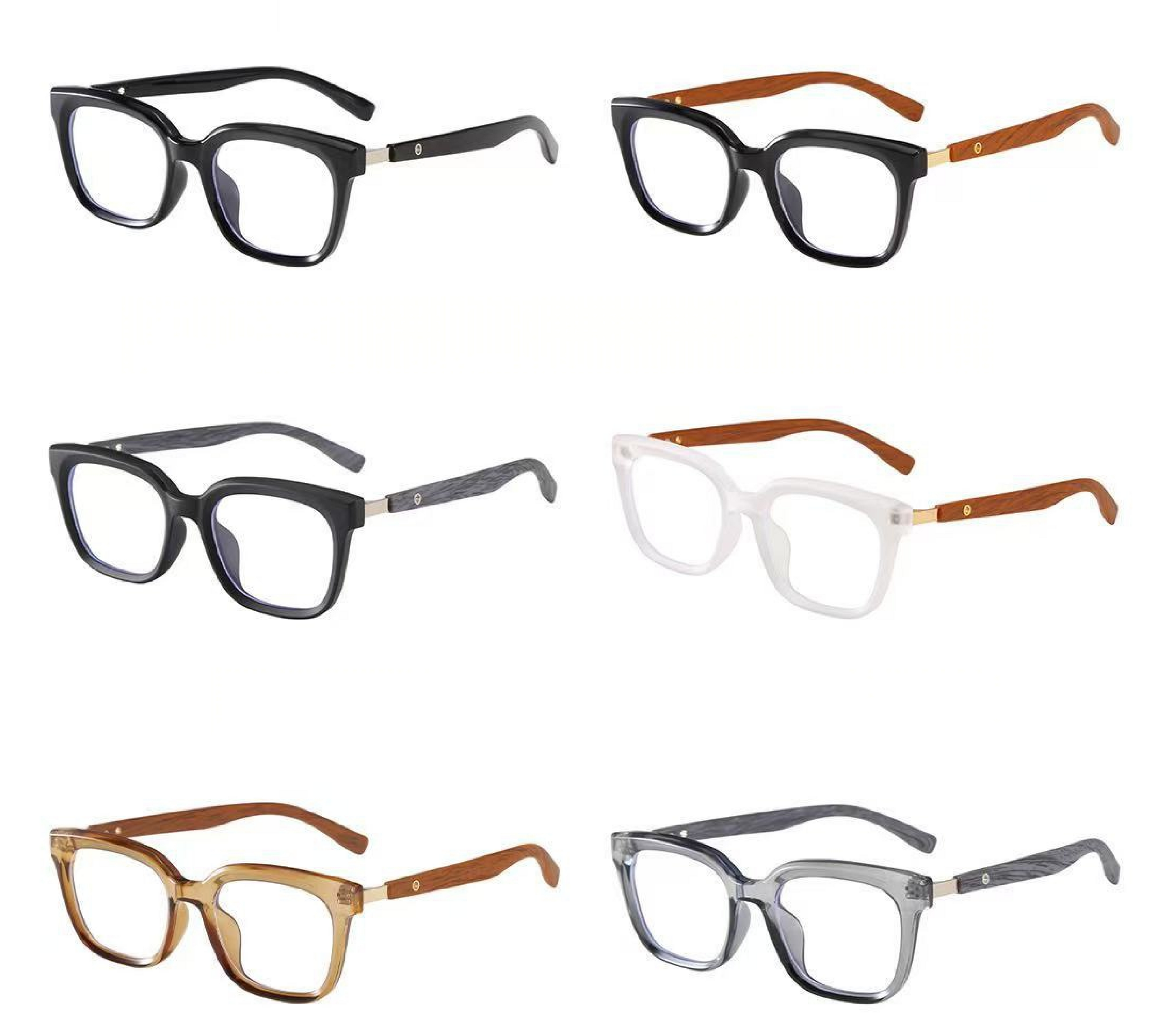 Gafas TR90 efecto madera – monturas ultraligeras estilo natural--505876