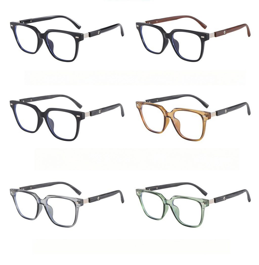 Gafas TR90 efecto madera – monturas ultraligeras estilo natural--556