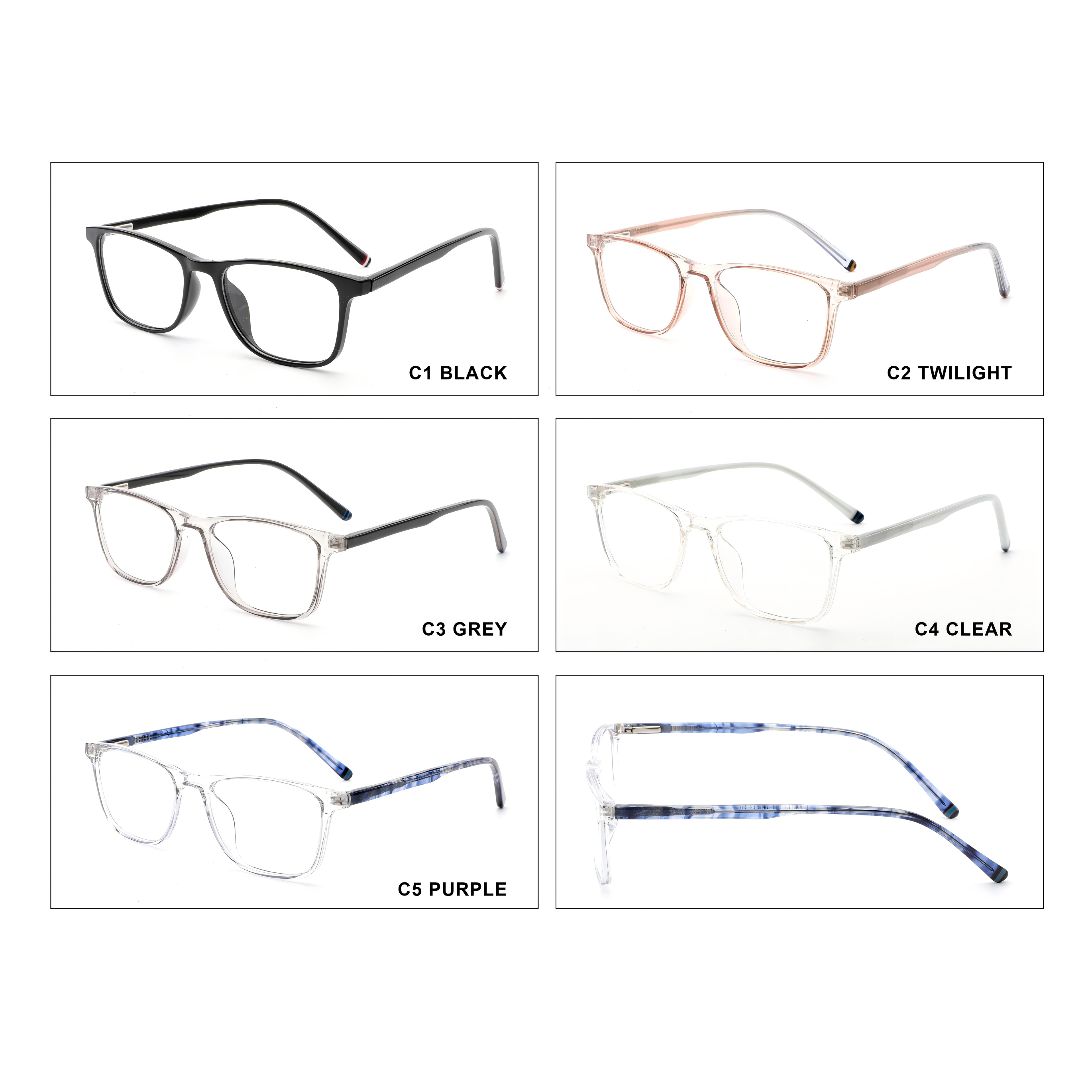 【Montura de gafas TR ultraligera】Nuevo diseño, resistente y disponible en varios colores #54273