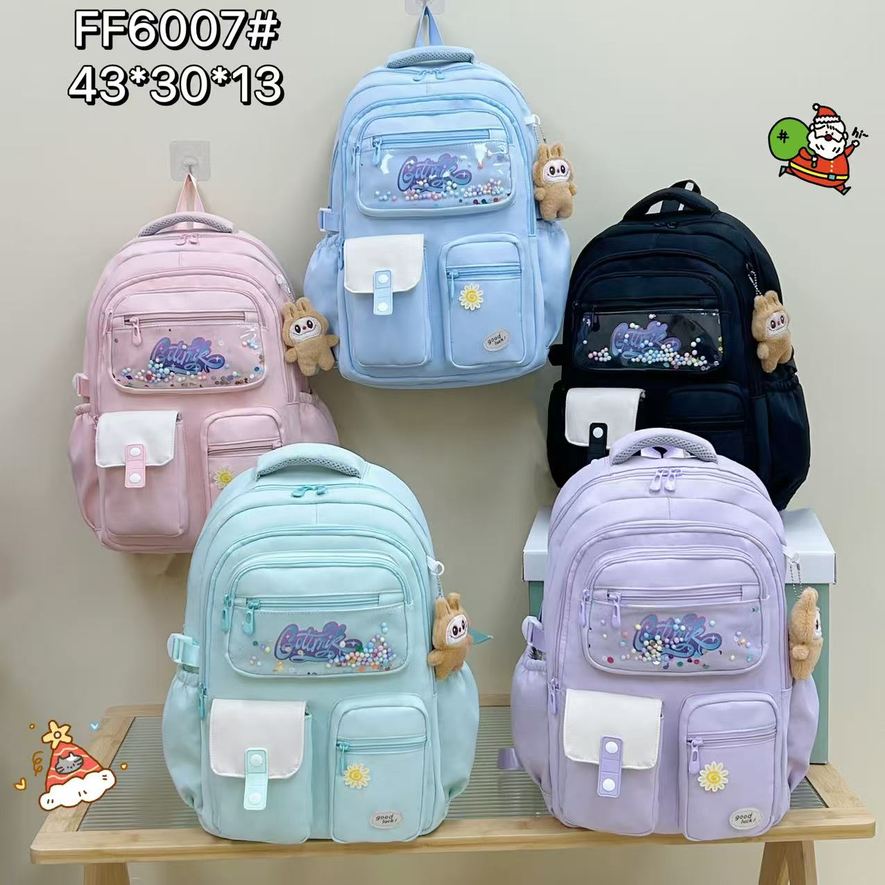 Mochila de moda para mujer, mochila casual, tela Oxford impermeable