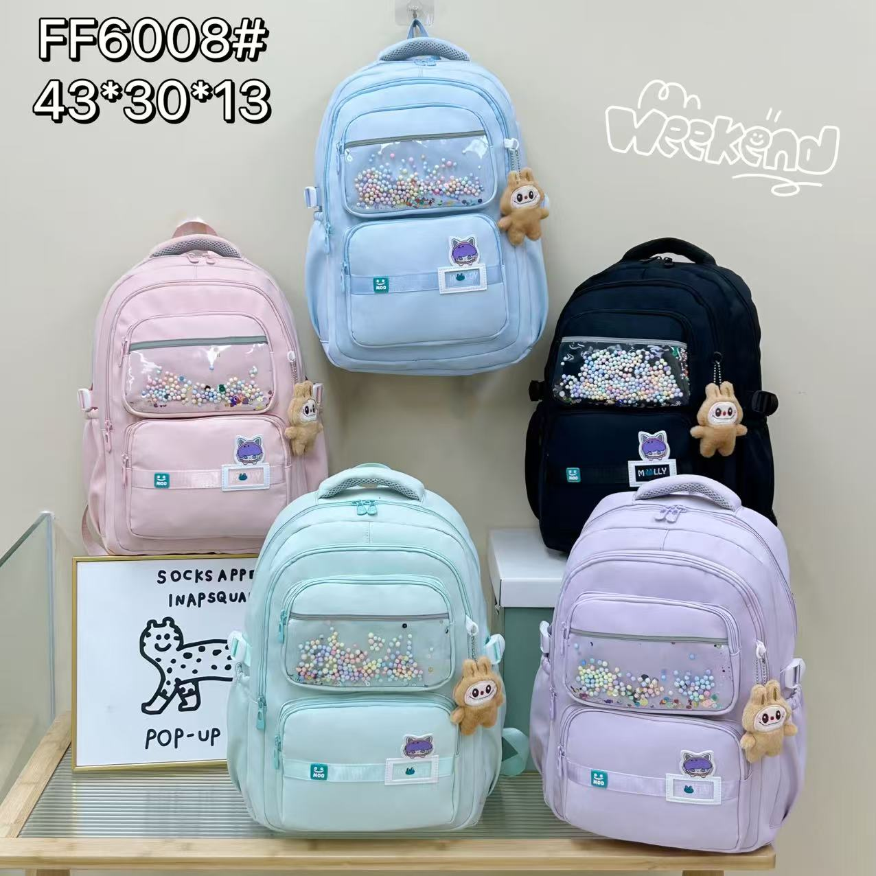 Mochila de moda para mujer, mochila casual, tela Oxford impermeable