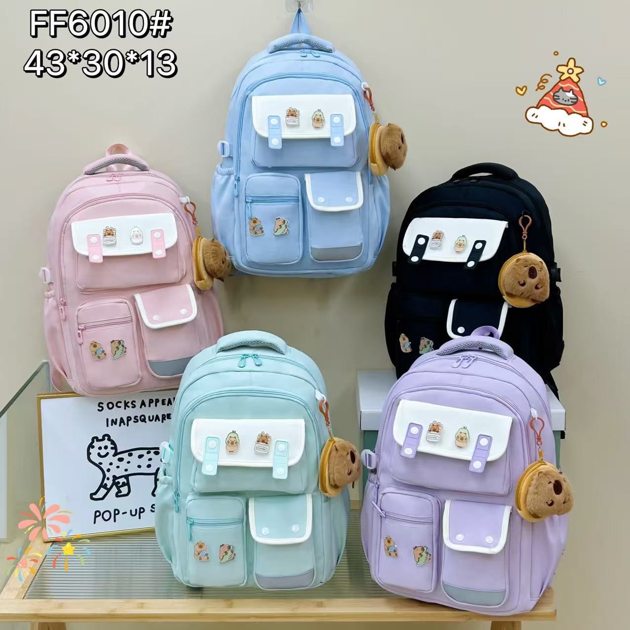 Mochila de moda para mujer, mochila casual, tela Oxford impermeable