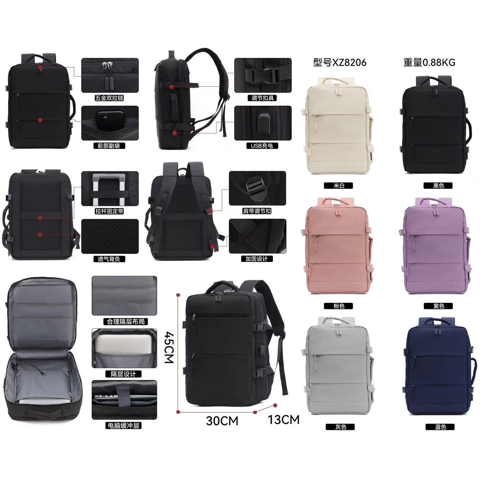 Mochila Casual para Hombre y Mujer