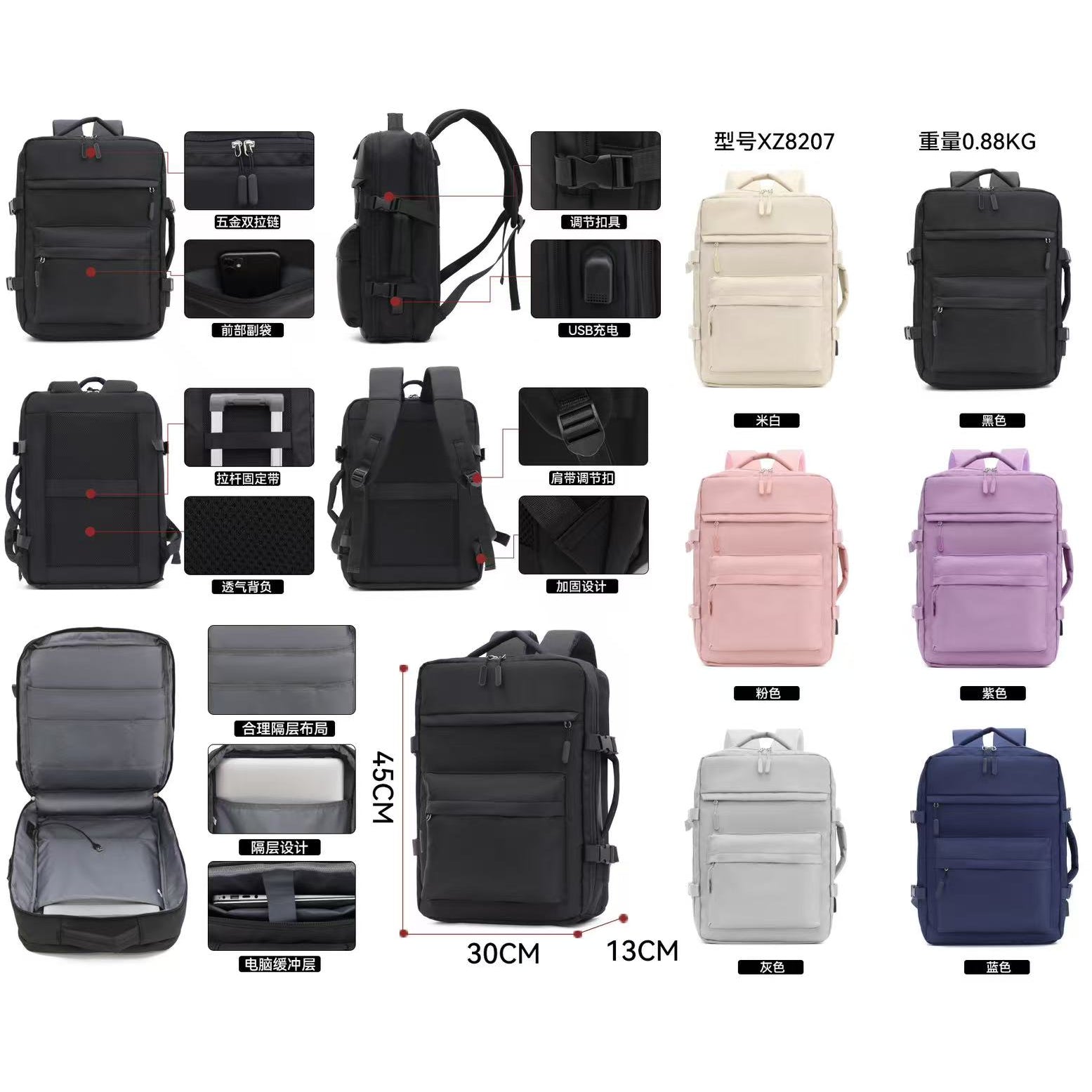 Mochila Casual para Hombre y Mujer