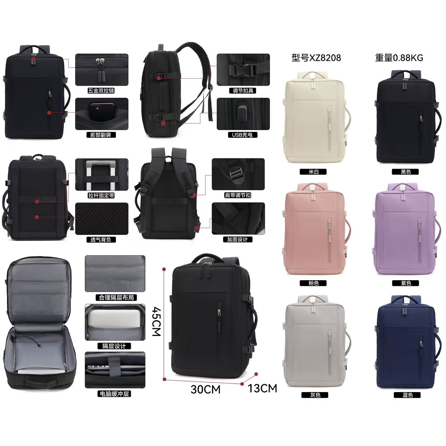 Mochila Casual para Hombre y Mujer