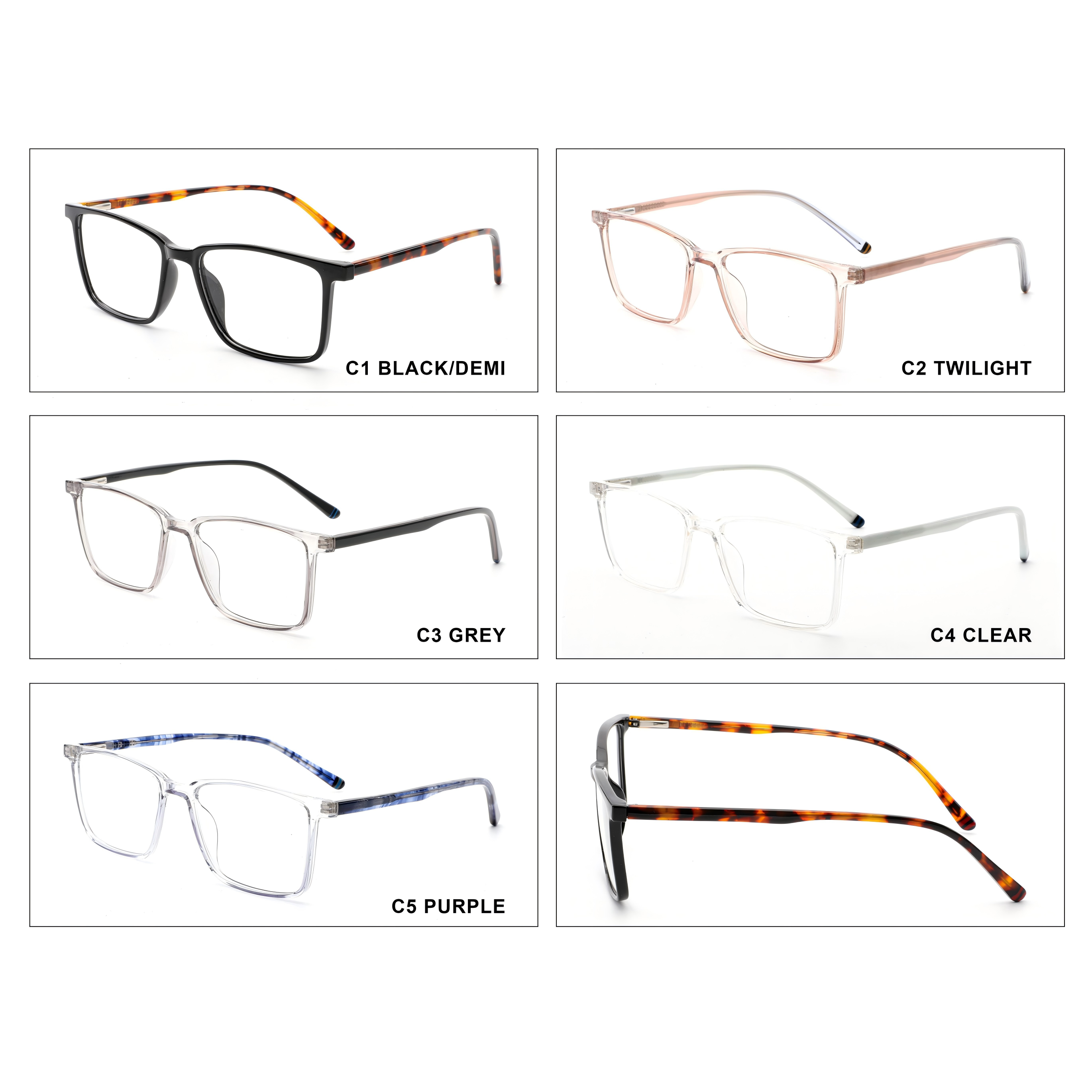 【Montura de gafas TR ultraligera】Nuevo diseño, resistente y disponible en varios colores #54274