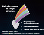 Afeitadoras manuales en varios modelos, todas con hojas importadas de alta gama, afiladas y duraderas. Excelente calidad a precios competitivos. Para más información, contáctenos.